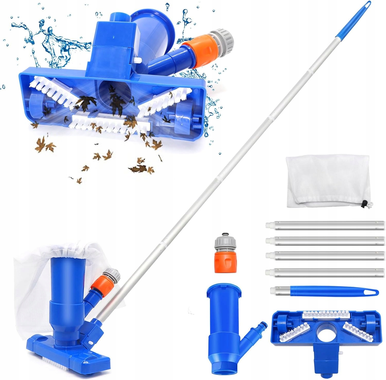 Vysavač do bazénu hliníková tyč sada bez napájení