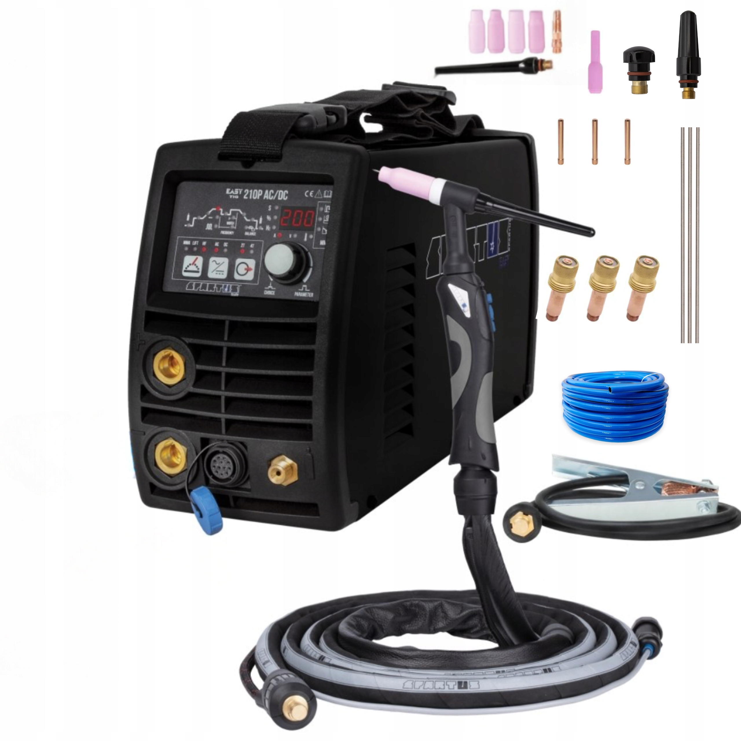 Spartus Easytig 208P Acdc Puls Dysze Elektrody Soczewki Tulejki