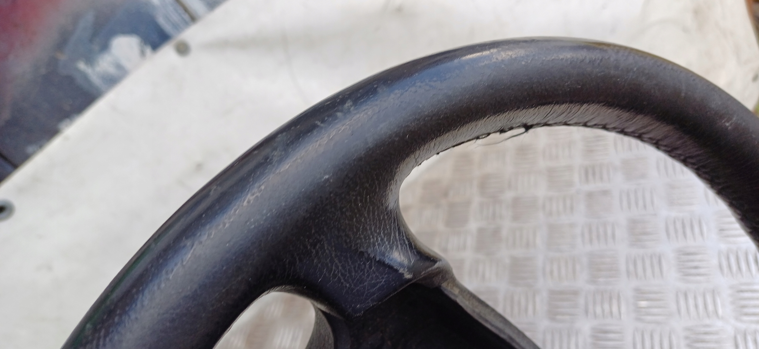 BMW E46 lenkrad SKORZANA Leder 6753947