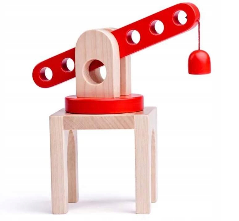 

Drewniany Dzwig z magnesem do kolejek drewnianych