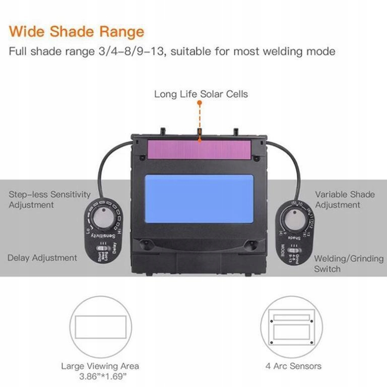 PRO MASKA Przyłbica spawalnicza FILTR Tacklife Rodzaj przyłbica