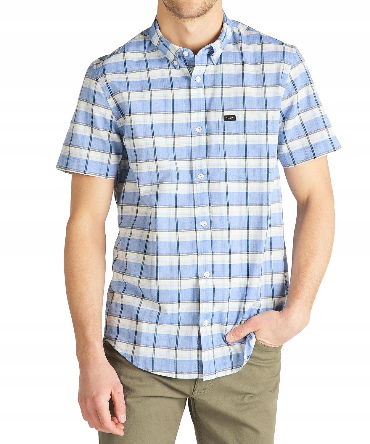 

Lee Ss Button Down L886DGNJ Summer Blue L