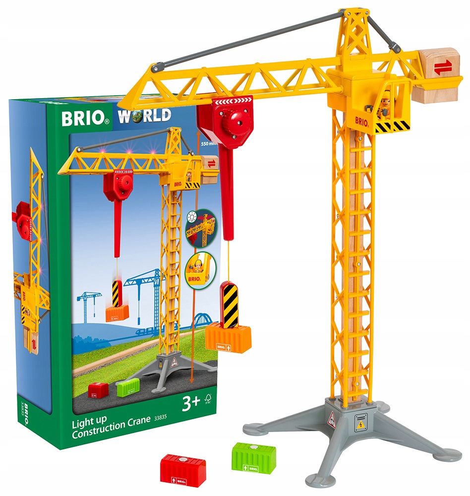 

Podświetlany Dźwig Budowlany Brio World 33835