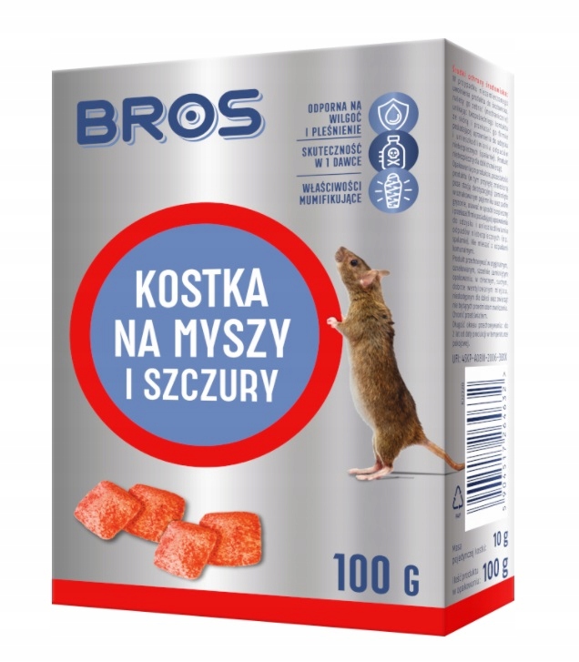 

Bros Kostka trutka na myszy i szczury 100g