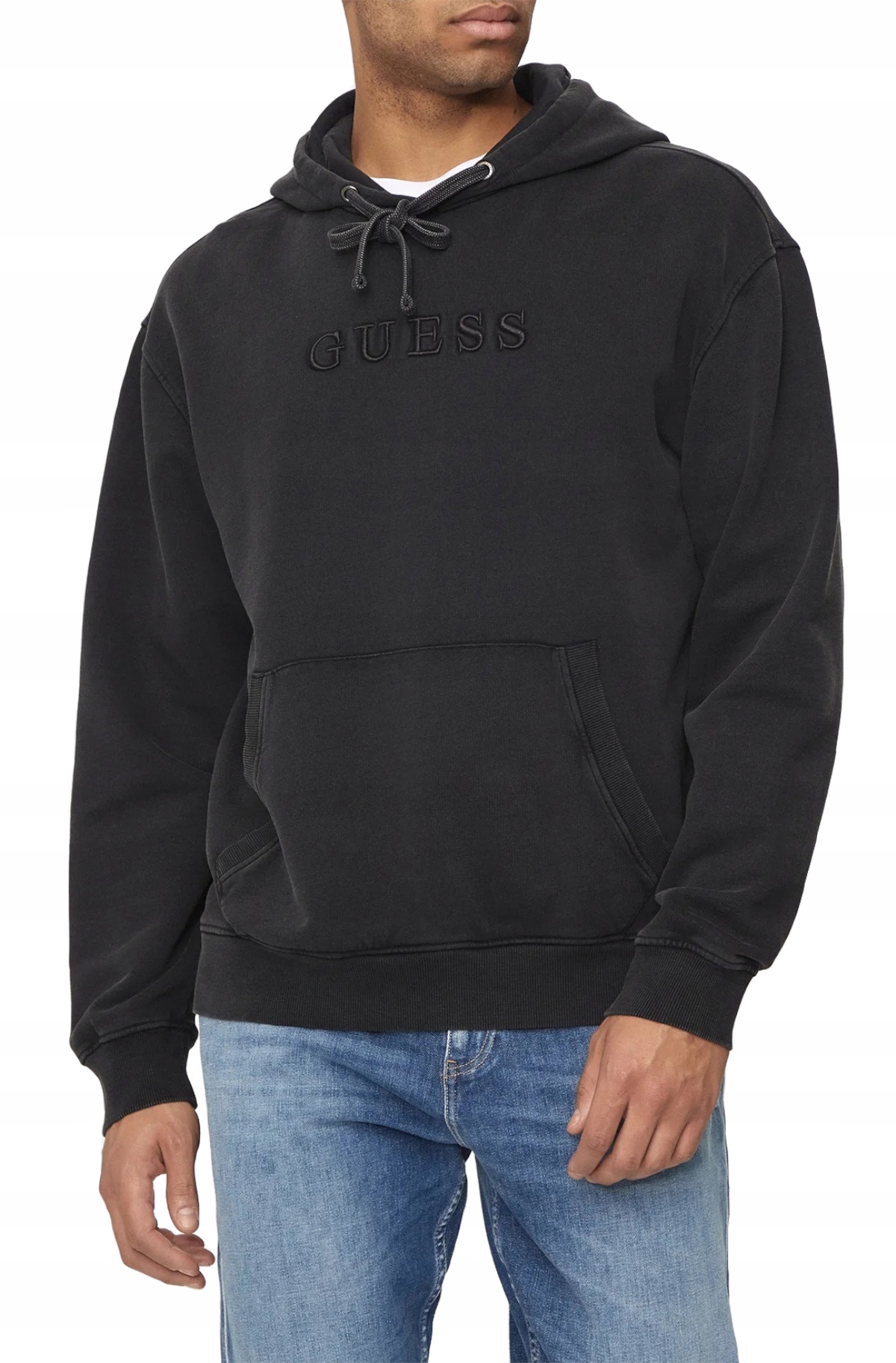 Guess Černá Pánská Mikina S Kapucí XL