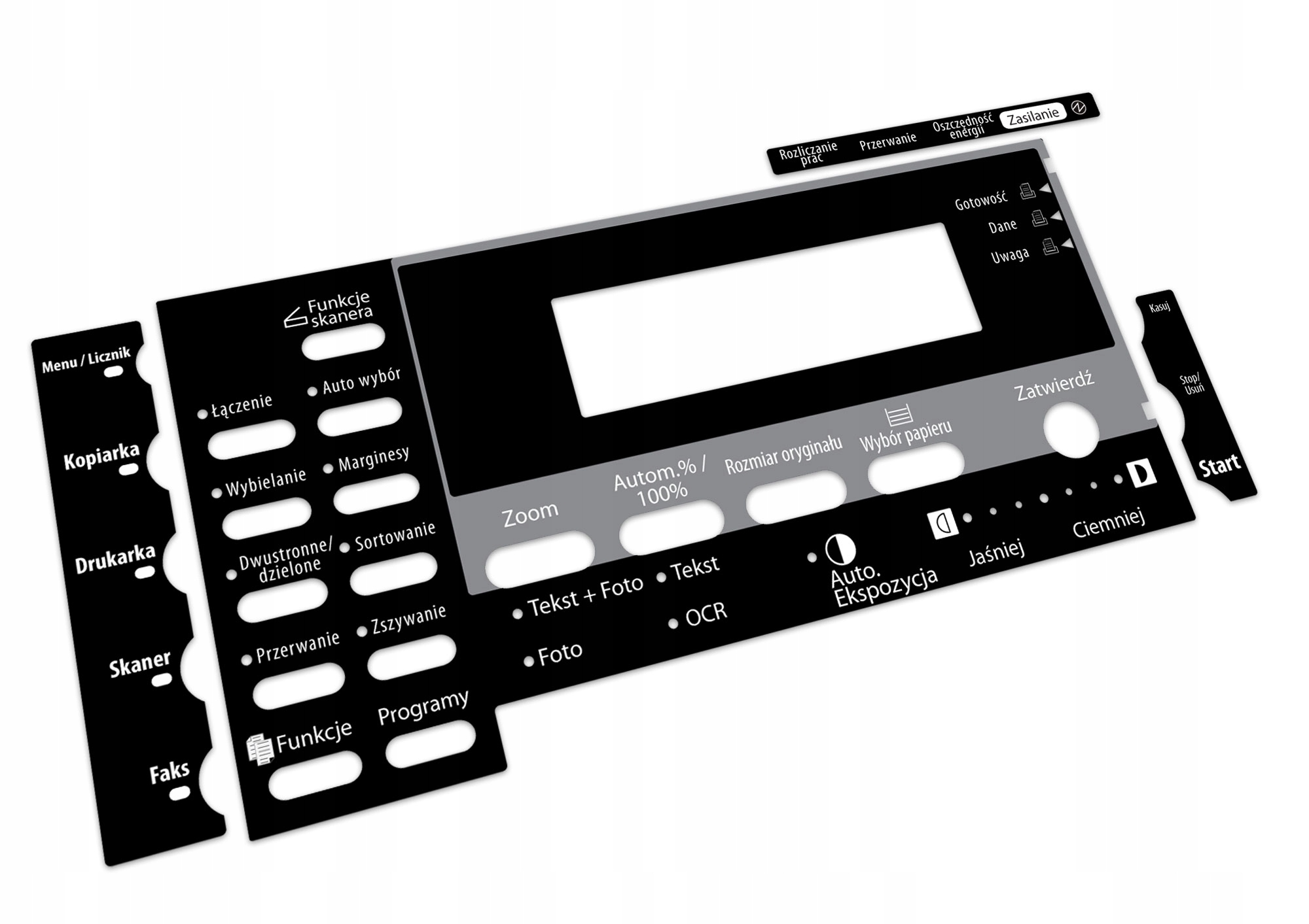KYOCERA Taskalfa 181 Naklejki na panel w j.polskim