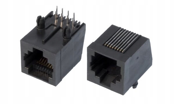 TJACK-8P8C-G Gniazdo typu PLUG do druku - 8 styków