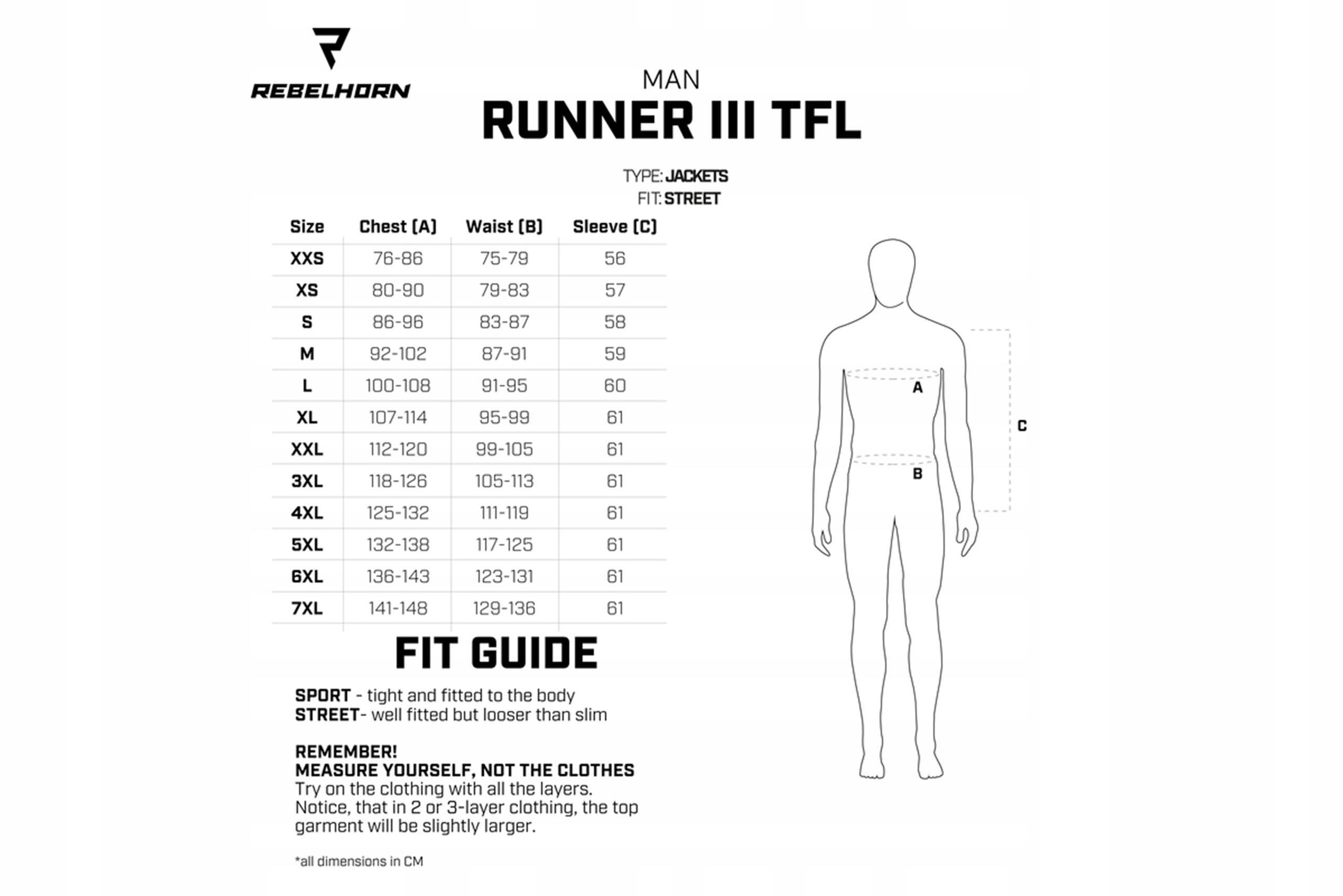 Kurtka skórzana Rebelhorn Runner III TFL 4XL Rozmiar 4XL