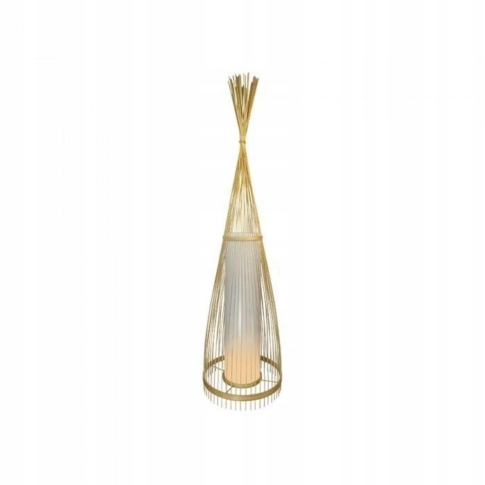 V-tac Dřevěná podlahová lampa z ratanu E27 94 cm VT-3100