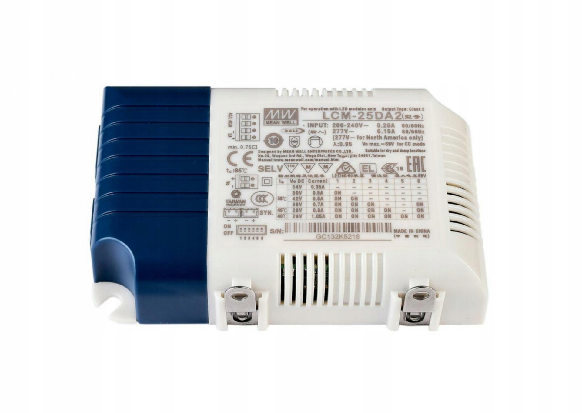 Light Impressions Meanwell LED-napájanie DIM, Multi CC, LCM-25DA2 DALI2