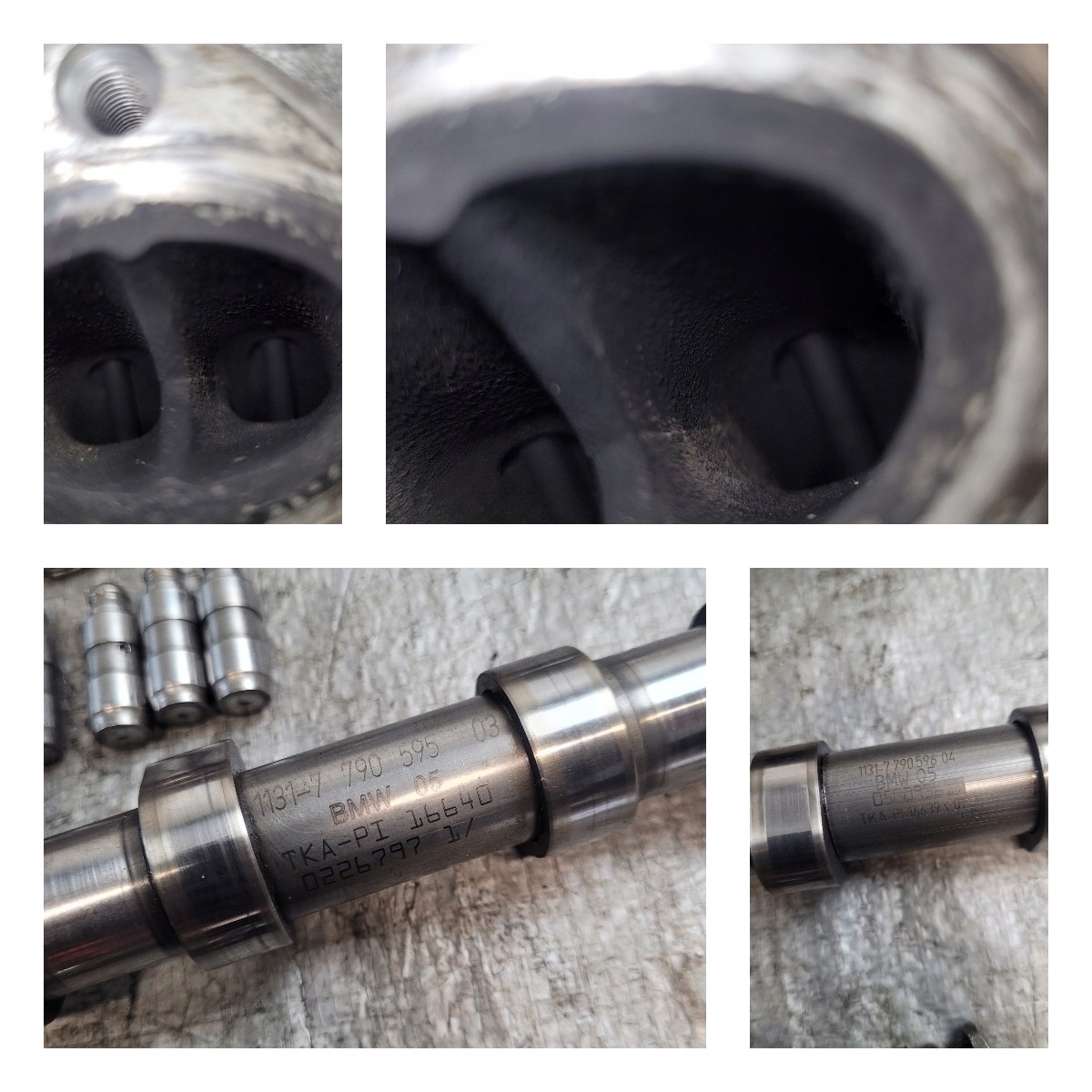 hlava OE 778752105 + vačky + HYDROPOPYCHACZE BMW E87 2.0D M47