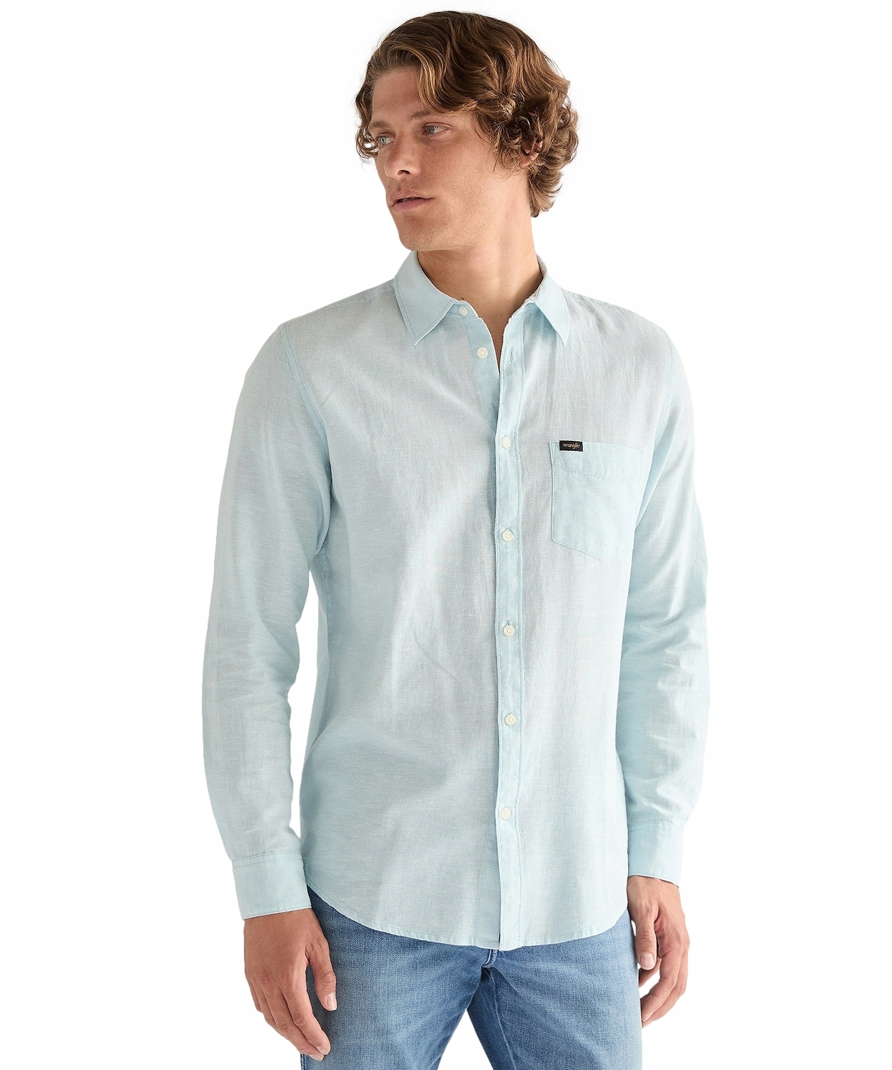 Košile Wrangler 1 Pkt Shirt 112378039 Forget Me Not XXL