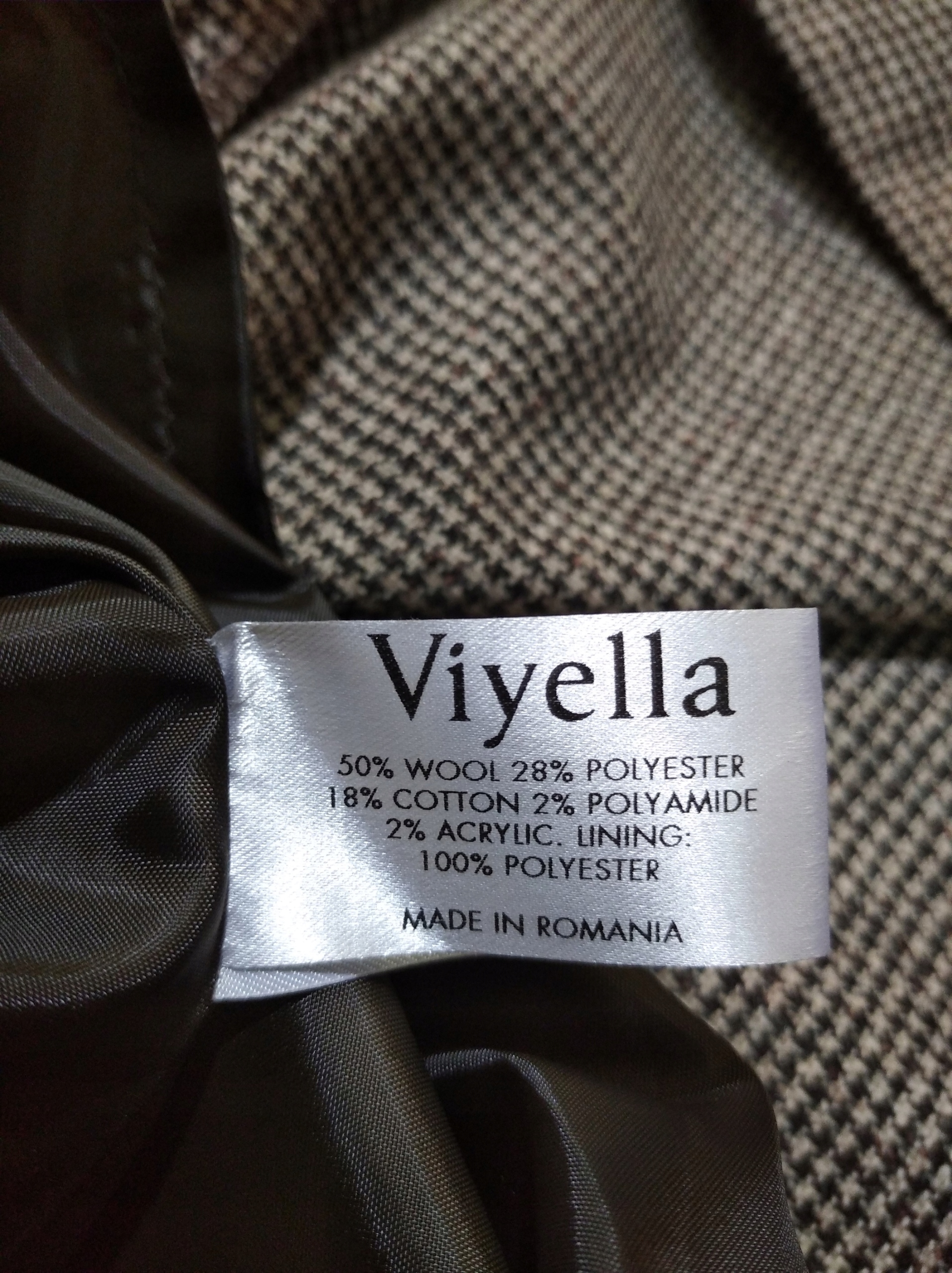 spódnica długa maxi wełna pepitka plisy VIYELLA 40 Materiał dominujący wełna