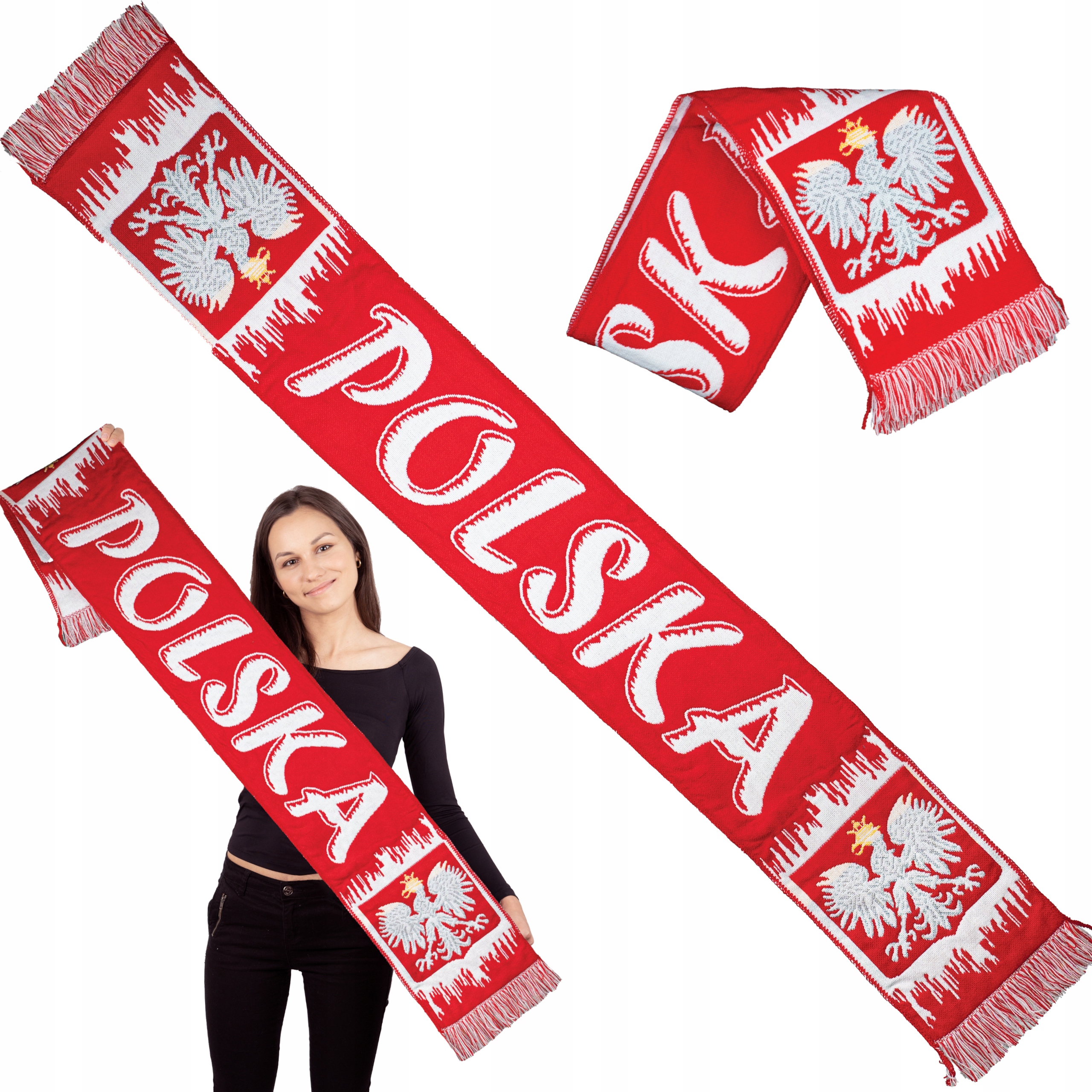 Шарф сборной польский тканый 150 см