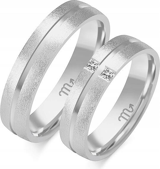 Bílé jemné zlaté snubní prsteny 14K 585, velikost 23 24 25, módní svatební kolekce