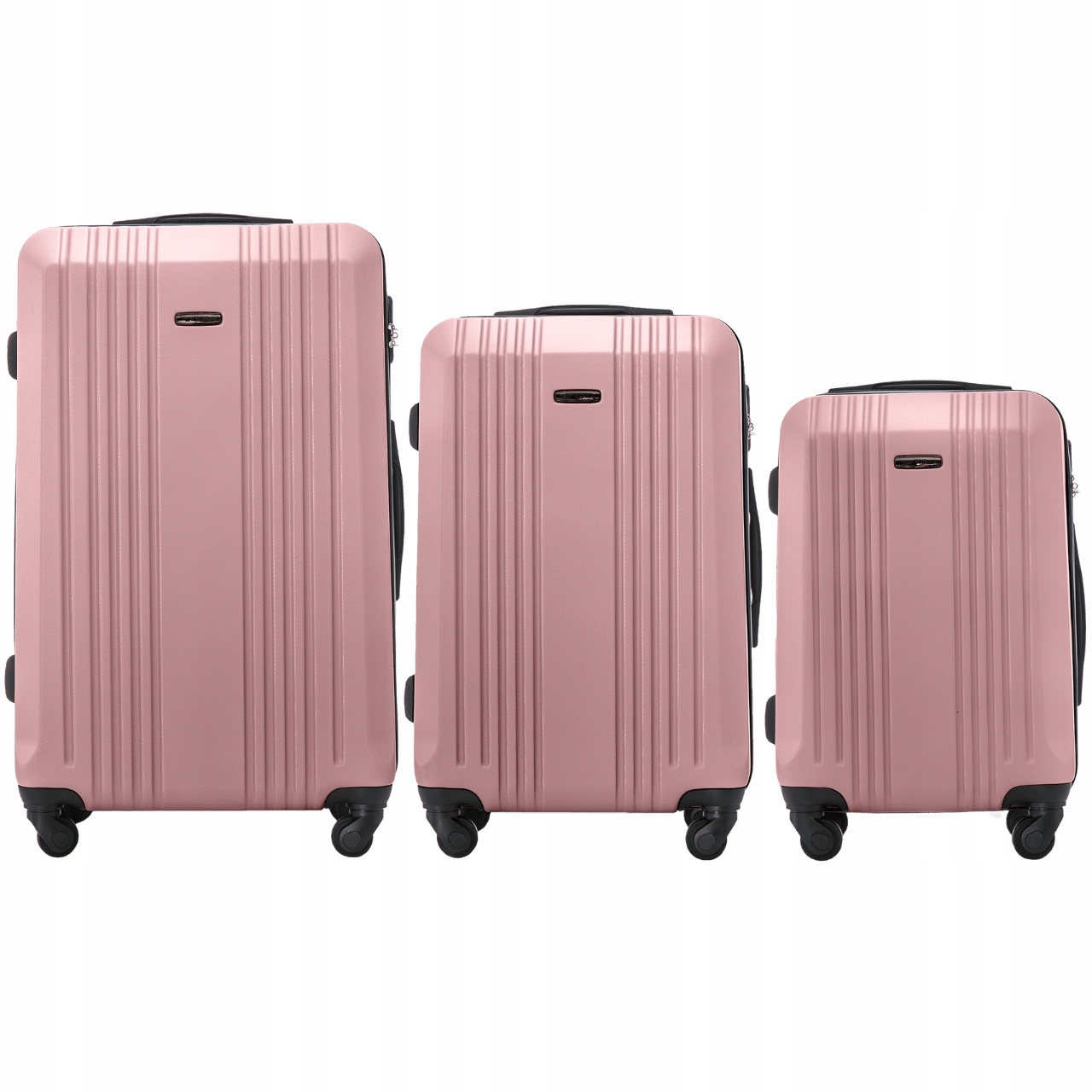 Zestaw 3 Walizek Podróżnych L, M, S Abs+ 4 Koła Zamek Szyfrowy Wings KST01R