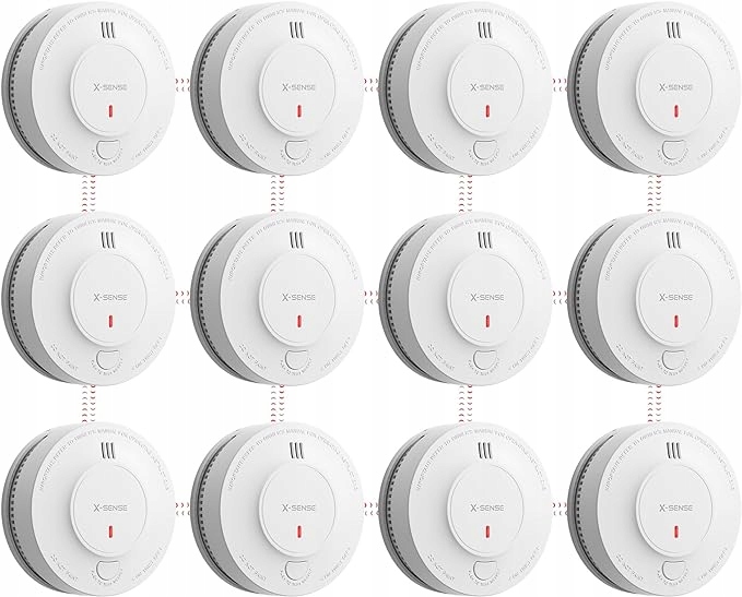Czujnik dymu, smogu X-Sense SD19-W alarm dźwiękowy 12 sztuk