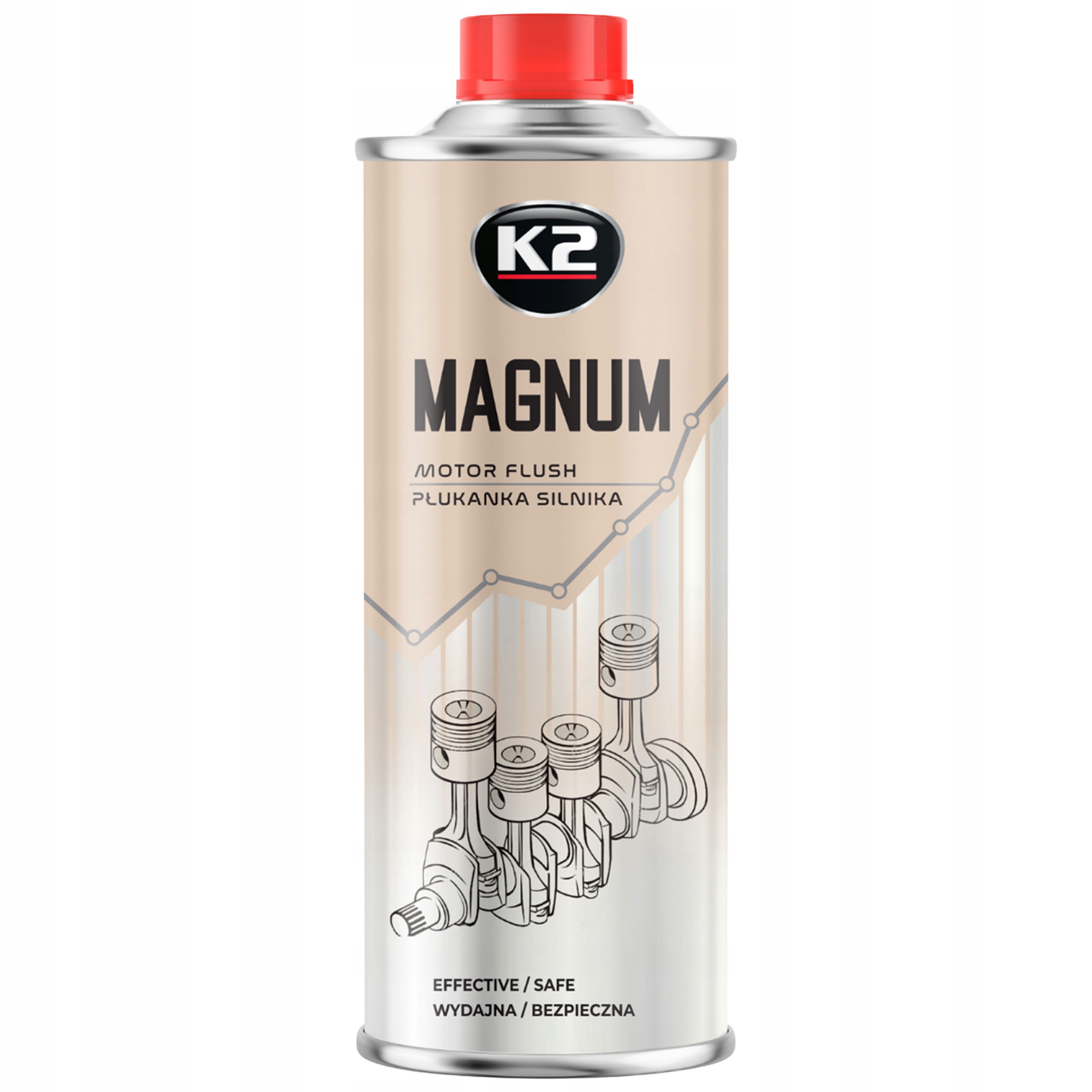 Płukanka do silnika Diesla Bezyna Lpg K2 Magnum 500ml do usuwania nagaru