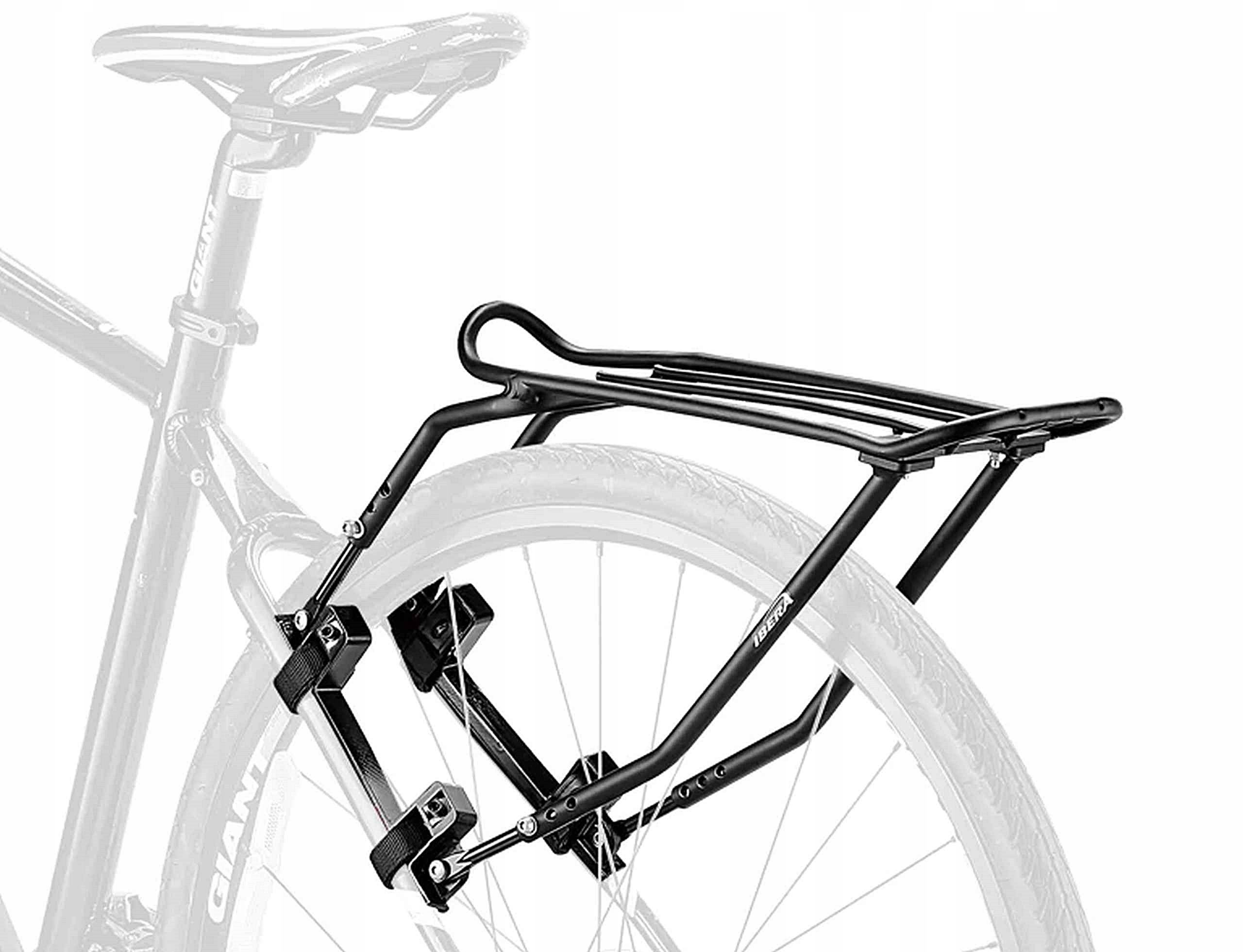 Ibera RA19 Bagażnik Tylny Montaż na Opaski do 12 Kg