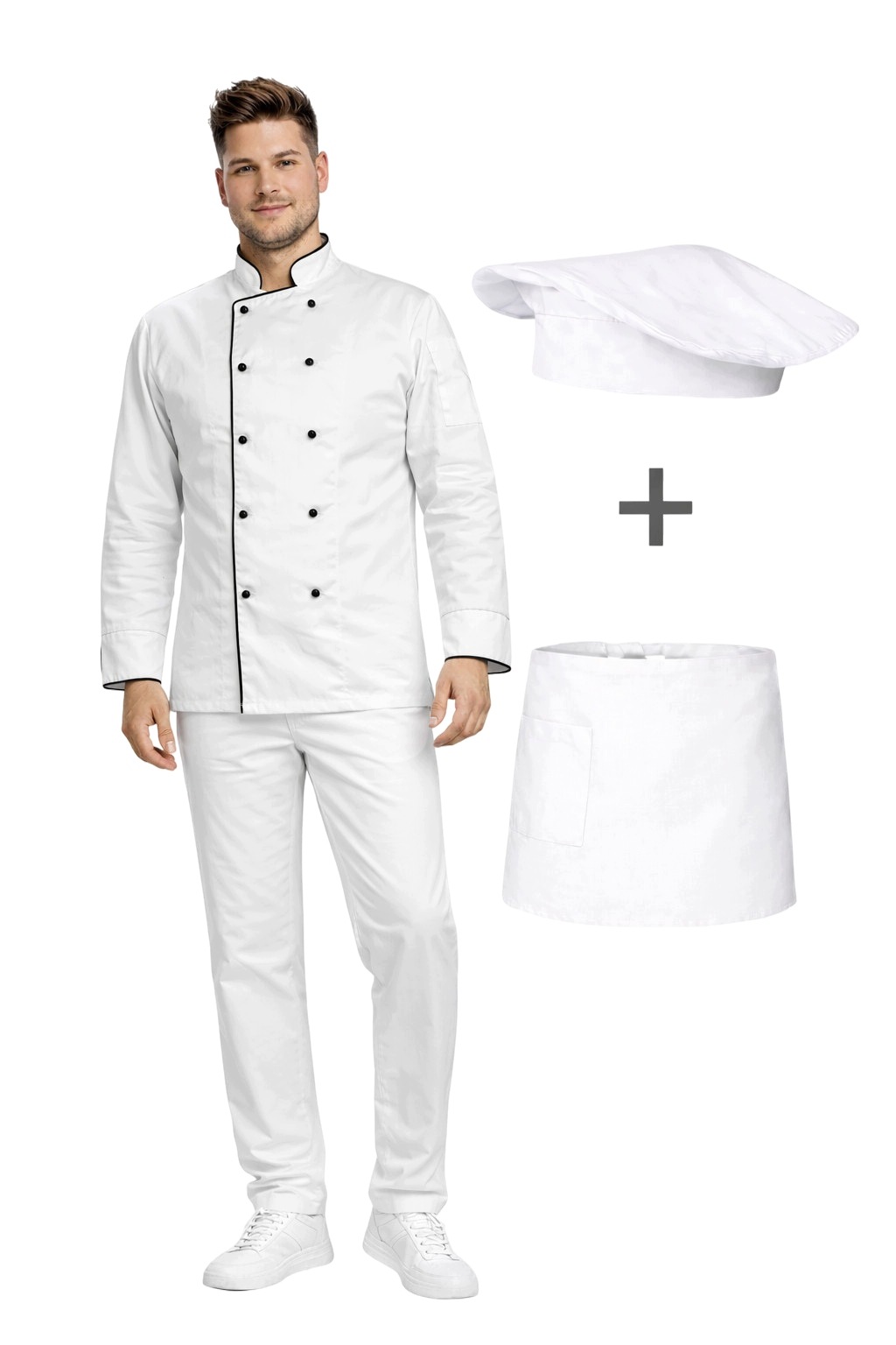 Sada šéfkuchaře Uniform Gastronomický dlouhý rukáv vel. 3XL