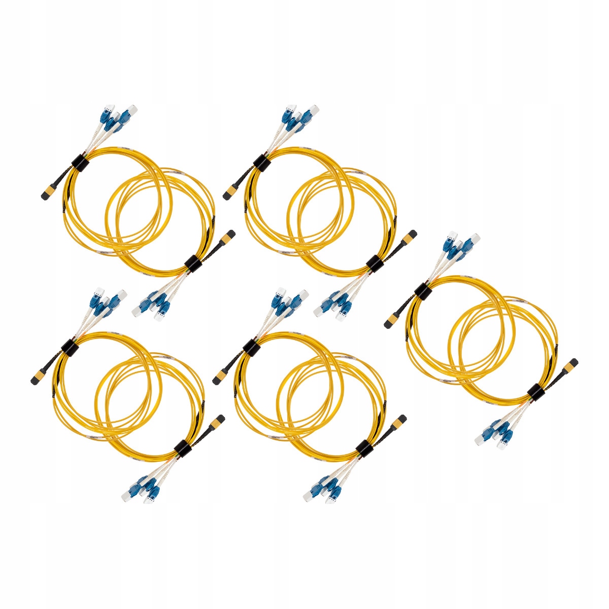 Patchcord Lwls 8F Sm Lszh Ylw MC 7A1 Mpof LC Uni Qsfp 110344-003M x10 Ks