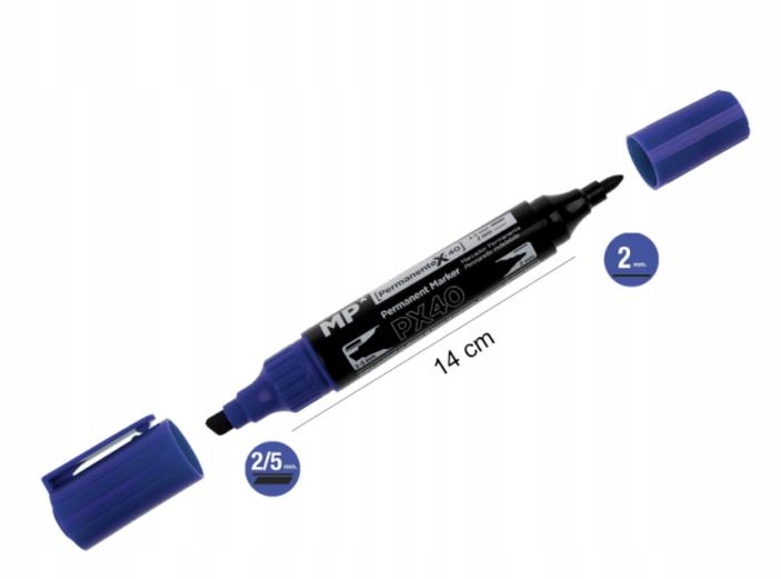 MARKER PERMANETNY 3 SZTUKI NIEBIESKI MP Marka MP