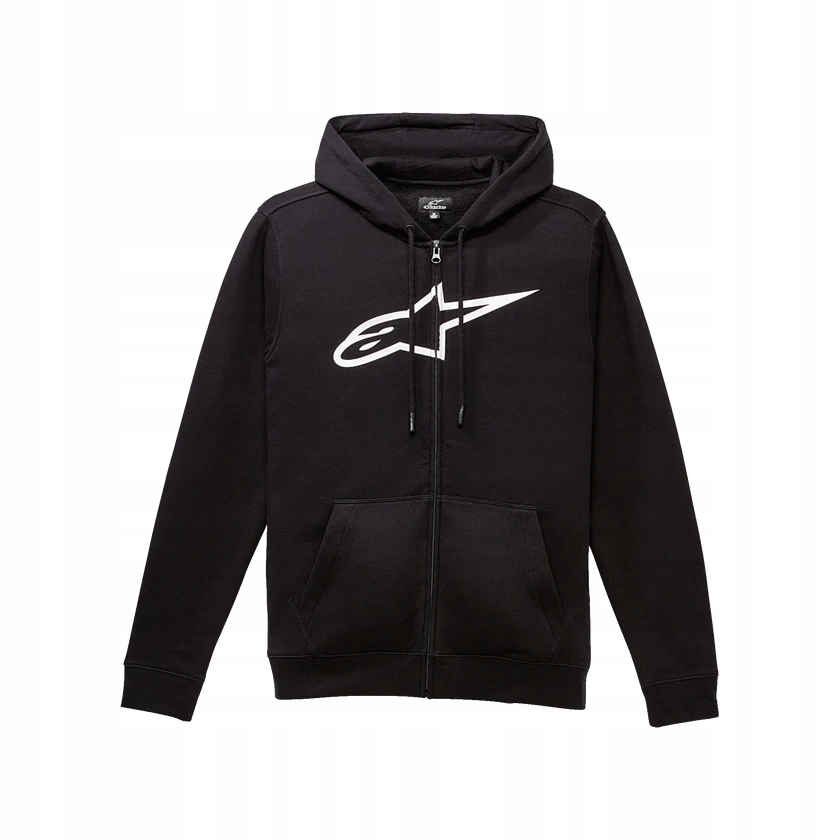Mikina s kapucňou Alpinestars Ageless V3 čierna/biela XL
