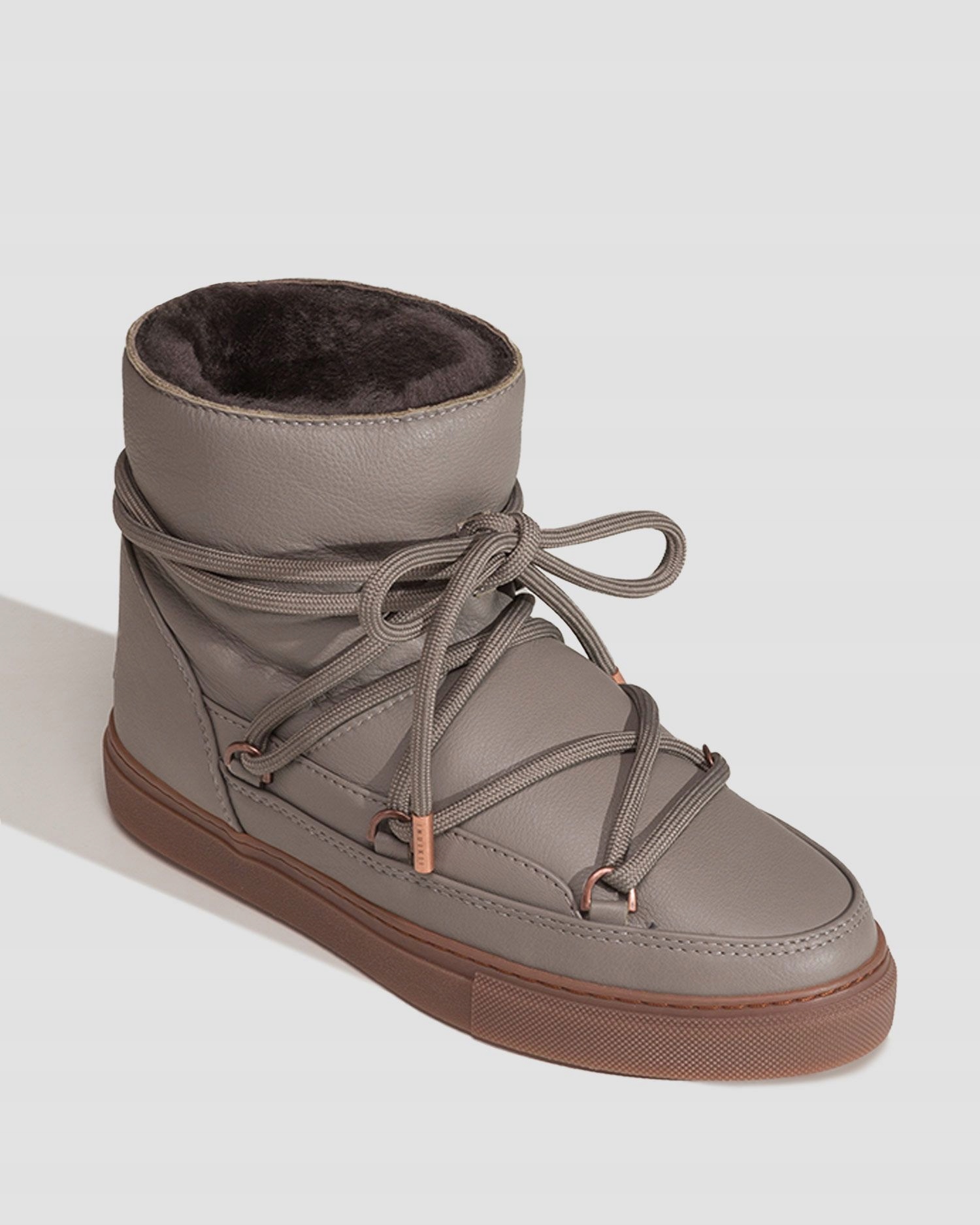 Taupe Buty Zimowe na Koturnie NAPPA WEDGE INUIKII Ocieplane r.37 Marka Inuikii