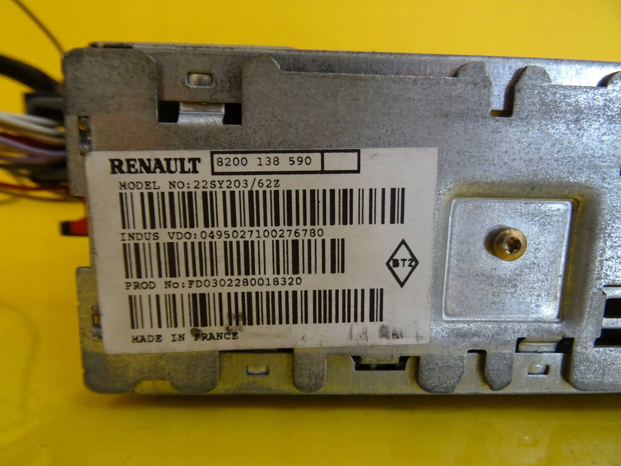 модуль считыватель навигации renault VEL SATIS 8200138590 NR16