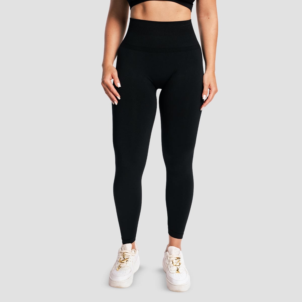 Legginsy Sculpt Seamless Wysoki Stan Quick Dry Black L GymBeam