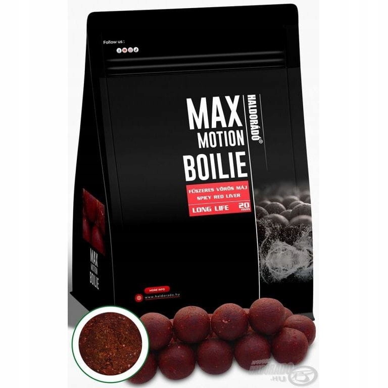 Kulki Proteinowe Haldorado MaxMotion LongLife 20mmPikantna Czerwona Wątroba