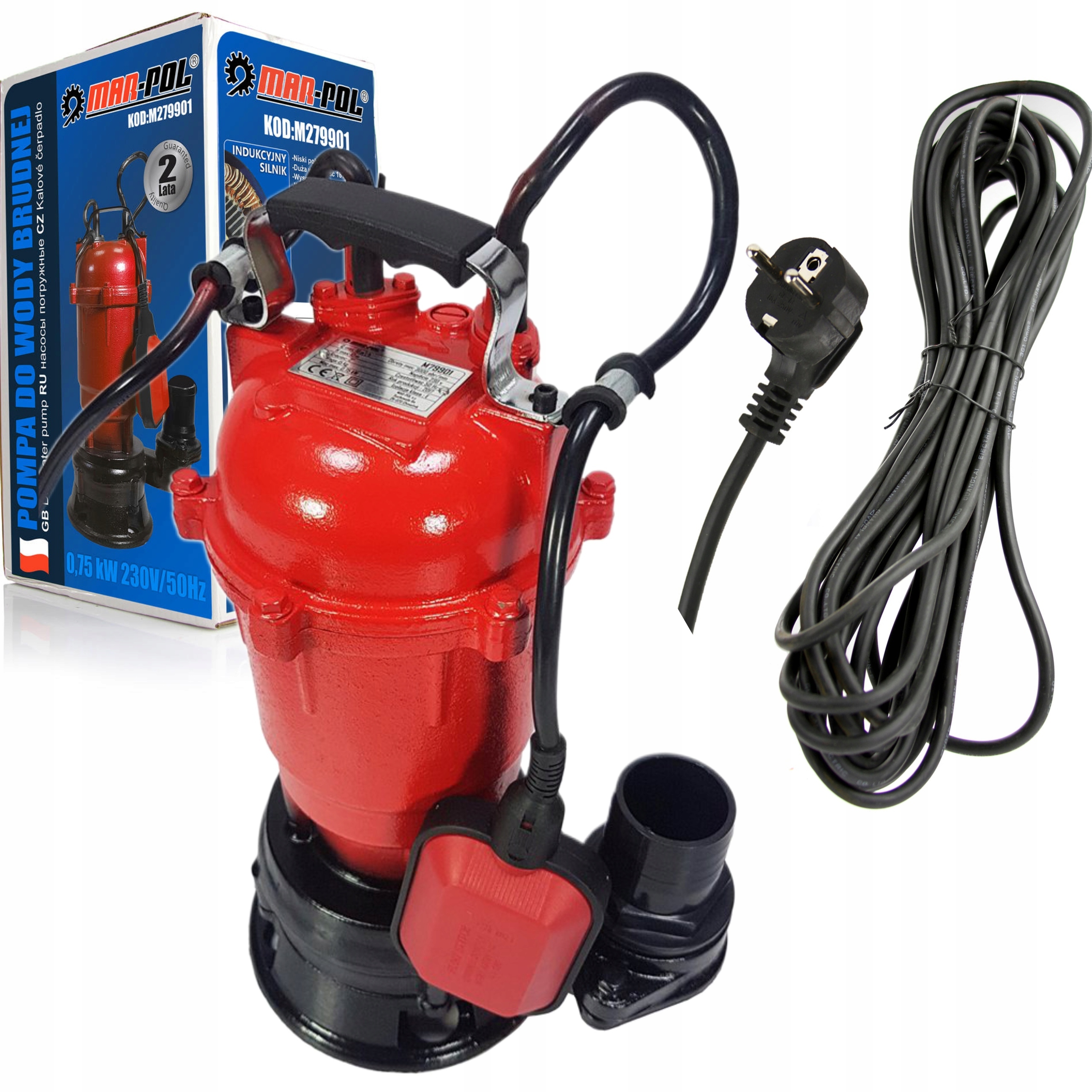 Čerpadlo S Drvičom Na Špinavú A Čistú Vodu 750 W S Plovákom M79901