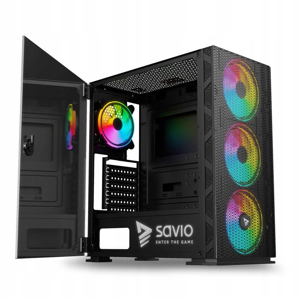 Obudowa Gamingowa Argb Savio Raptor X1 Styl i Funkcjonalność