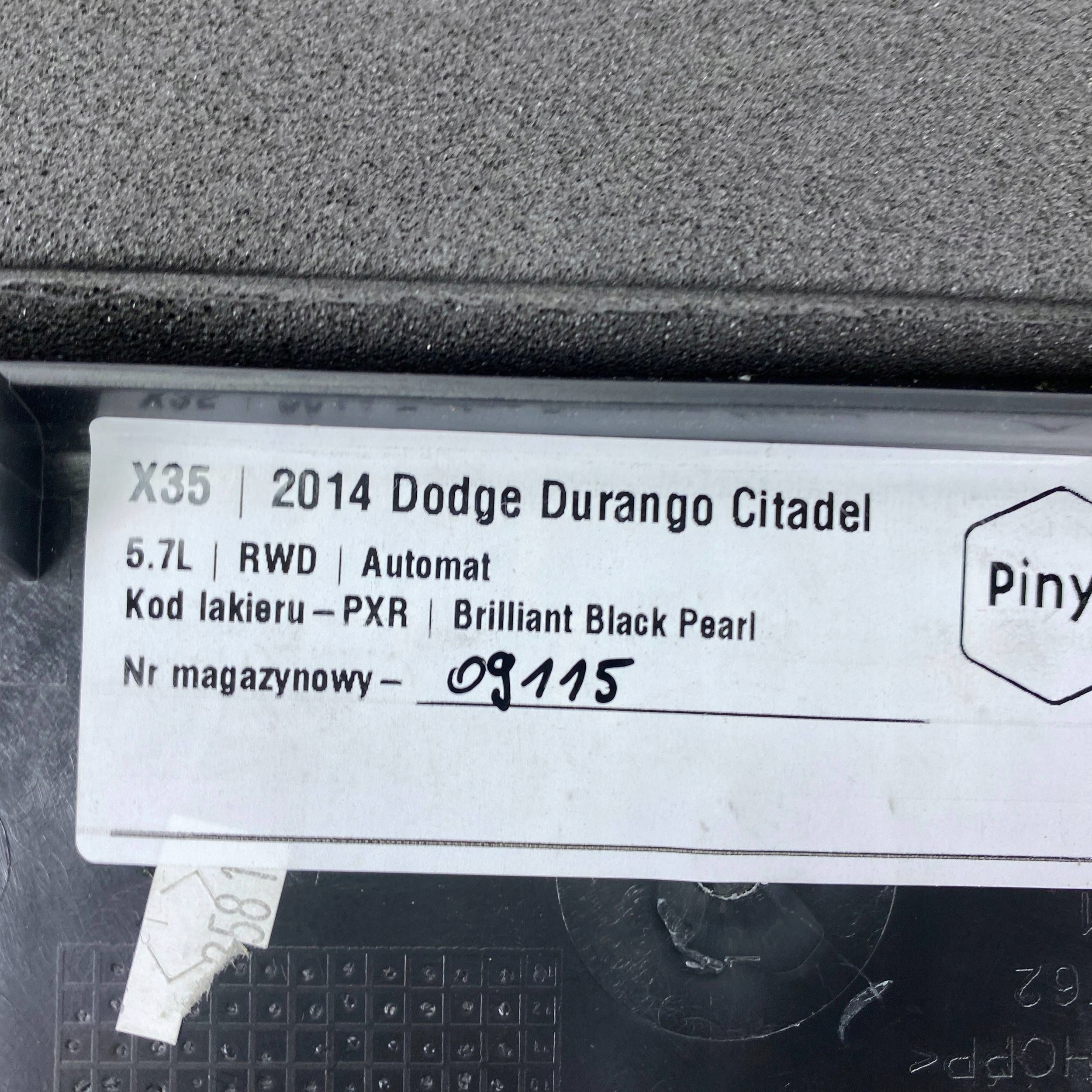 Dodge Durango III 2015 Poszycia / side boot