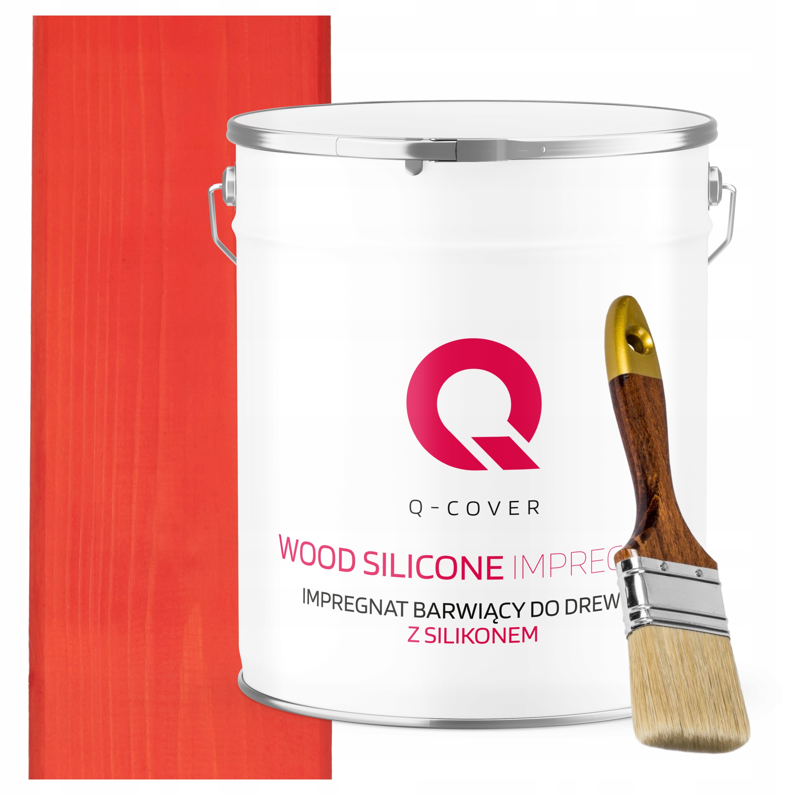 Impregnace Na Dřevo Extra Barva Se Silikonem Chránící Mrkvu 5 L Štětec