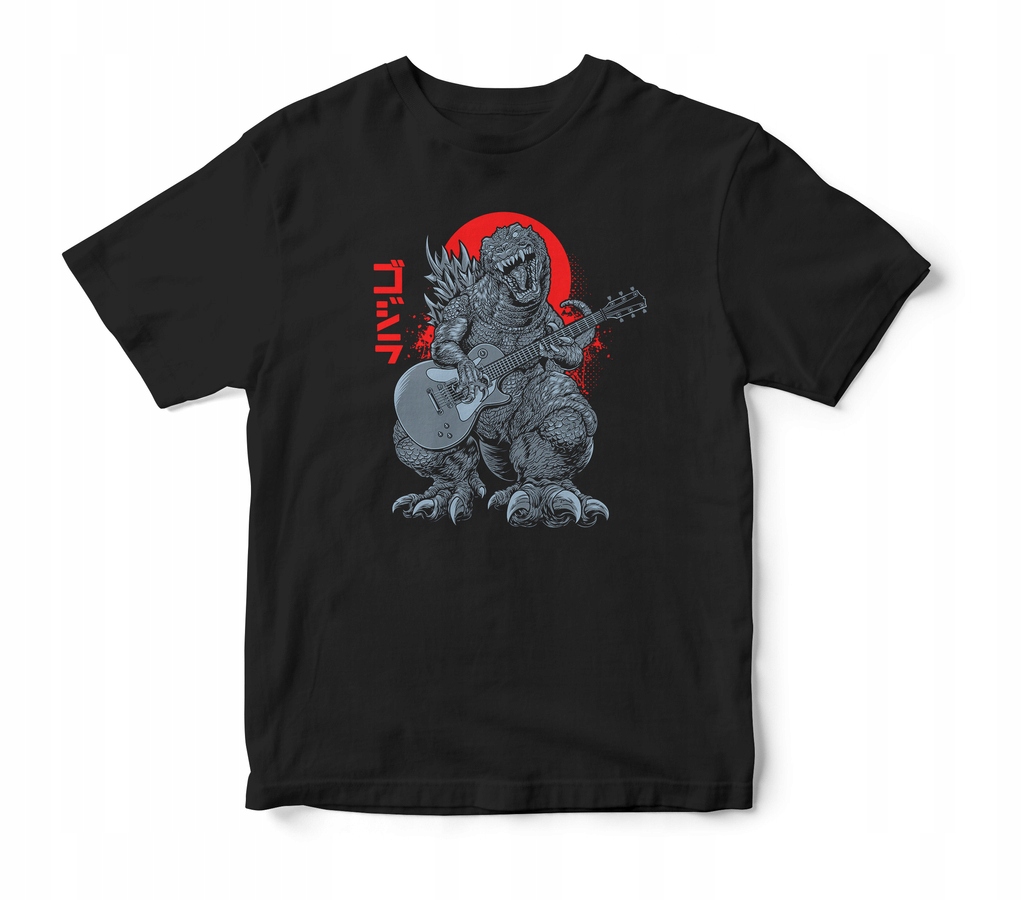 

Koszulka męska Godzilla rock metal czarna XL