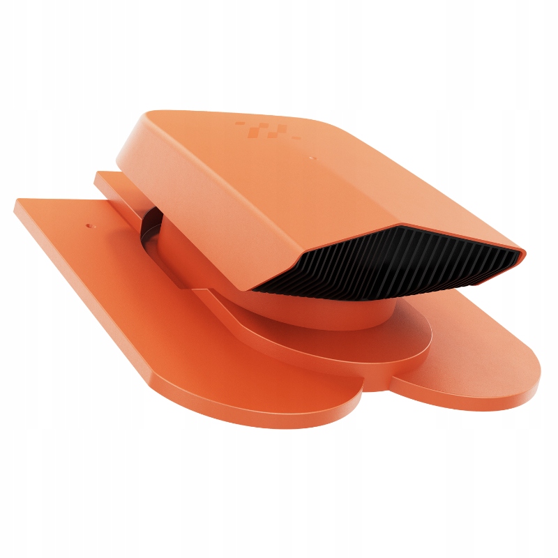 Větrací otvor pro ventilaci kaprů s korunkou Cihlový