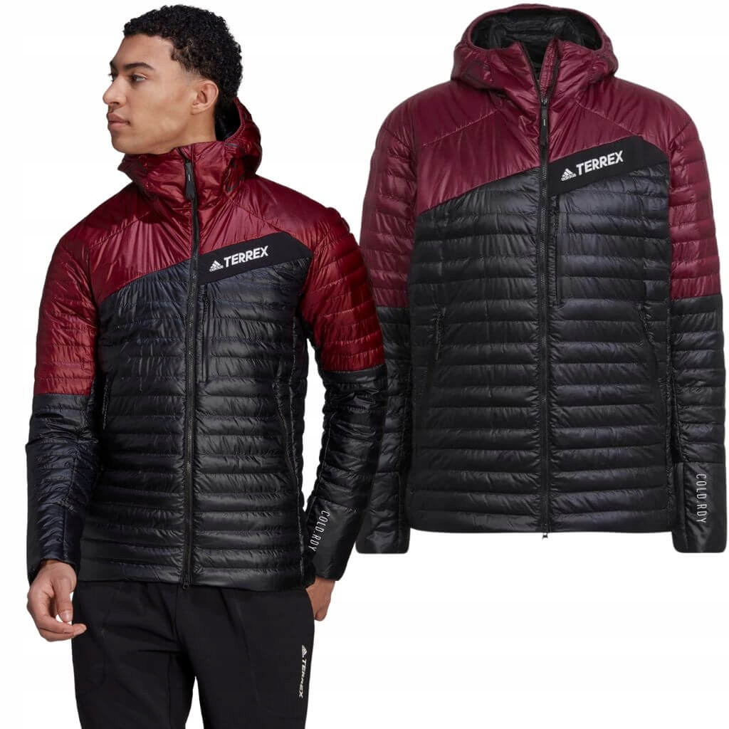 Pánská péřová bunda adidas Terrex Techrock pro hory a trekking Primaloft S