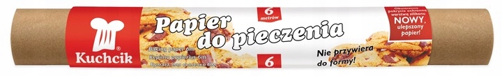 Kuchcik Papier do pieczenia 28cm x 6m brązowy silikonowany