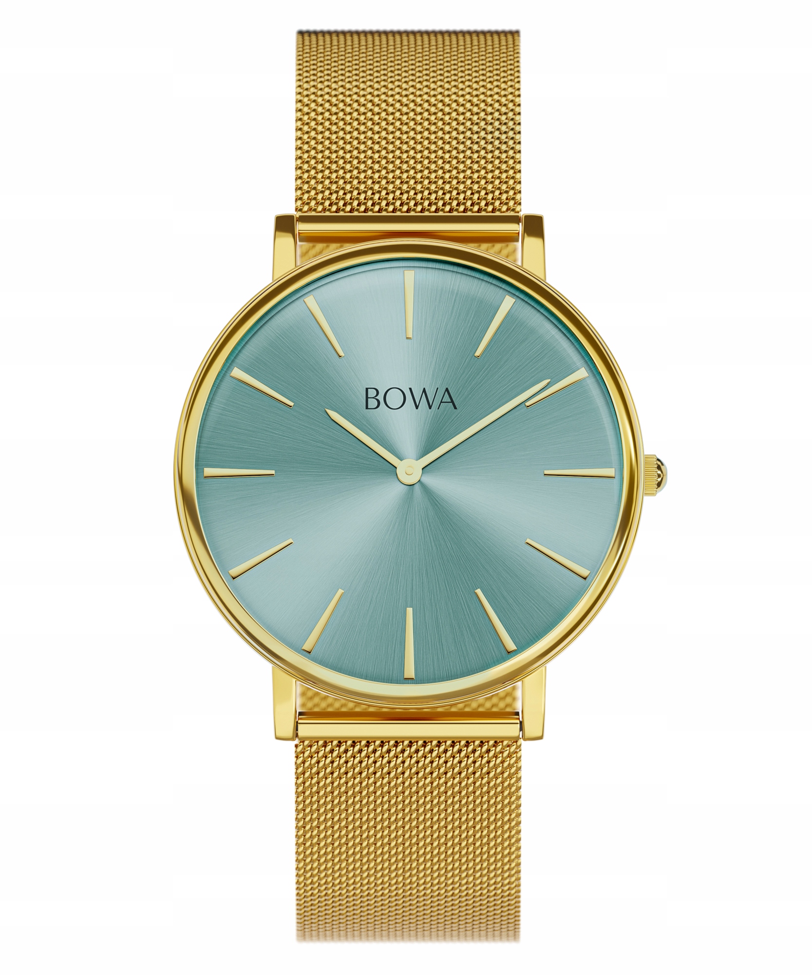 Dámské hodinky Bowa New York Light-Mint Gold Mesh 38