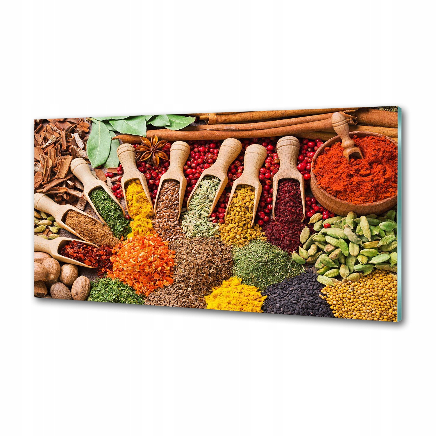 Panel do kuchyne Farebné korenie 120x60 Lepidlo