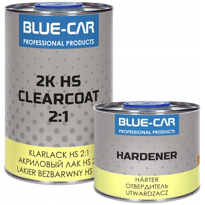 Blue-car Lakier Bezbarwny Hs 2:1 Utwardzacz 1,5L Kpl