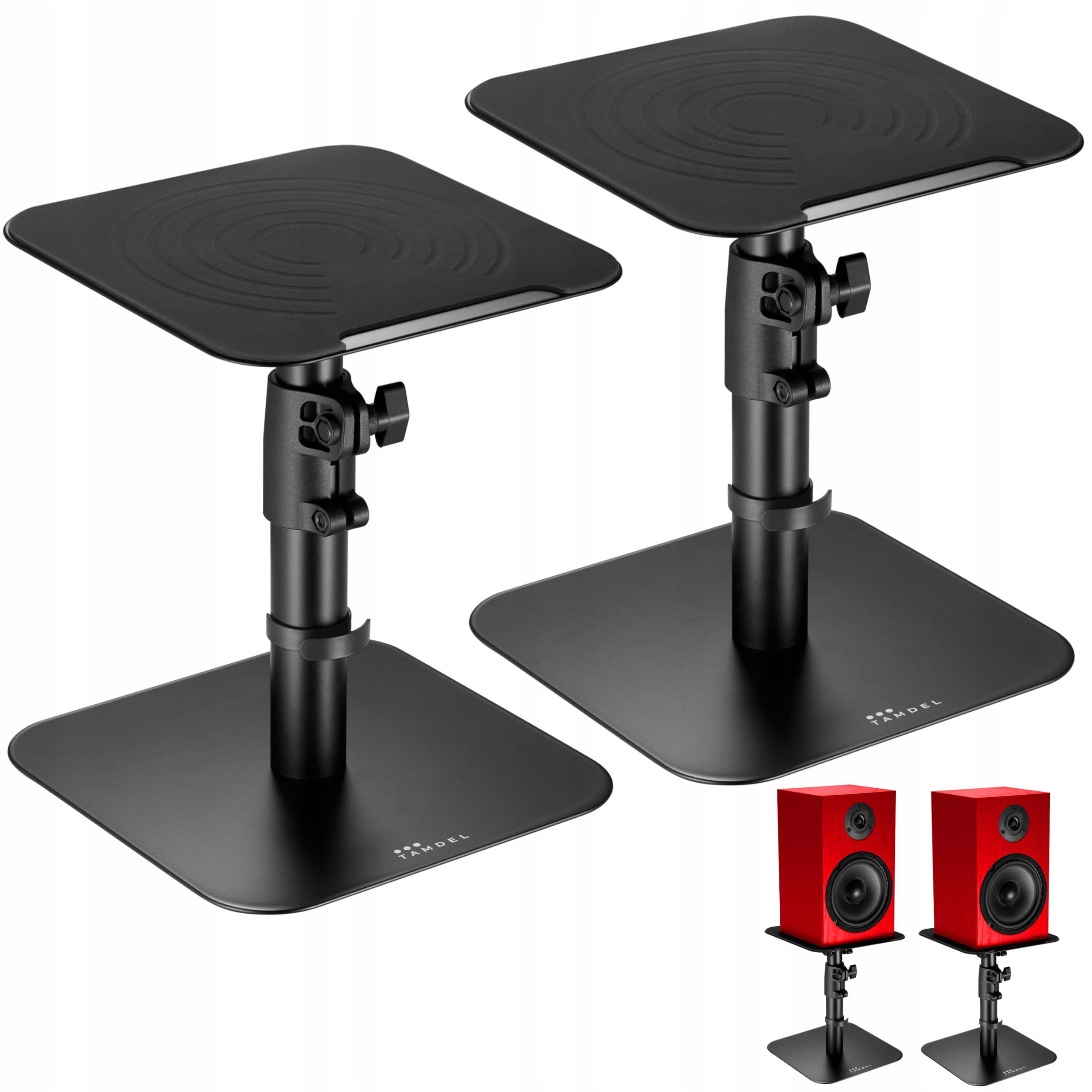 Podstawki pod kolumny stojaki standy na głośniki uchwyty na monitory audio