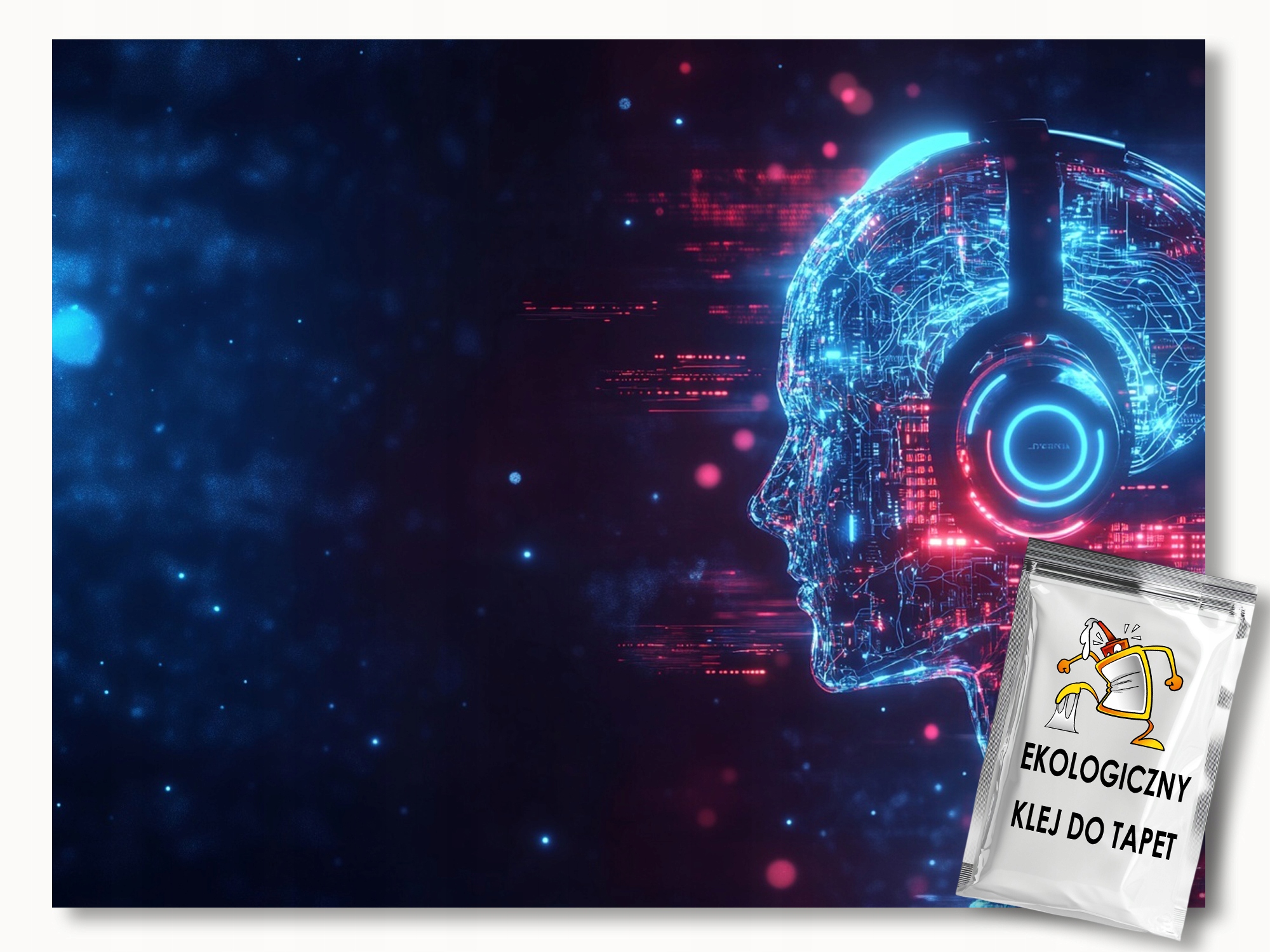 Fototapeta Flizelina Cyberpunk Techno Digital Synth Hudba 150x105 155g