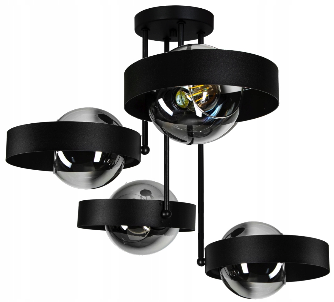 

Lampa Wisząca Żyrandol Plafon Edison Loft Szkło