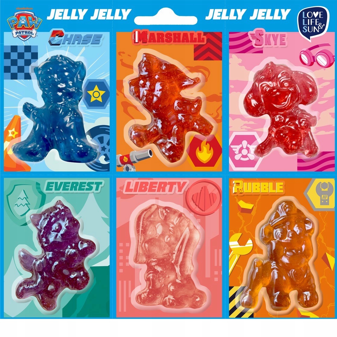 Żelki o Smaku Owocowym w Kształcie Postaci z Psi Patrol 66g 11 sztuk
