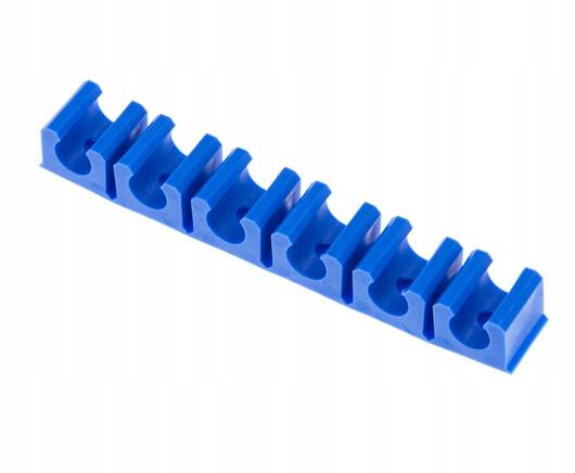 Lištový držák pro pneumatické potrubí 10 mm x 6, balení 10 ks