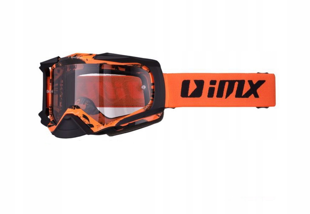 GOGLE IMX DUST GRAPHIC ORANGE/BLACK MATT 2 SZYBY