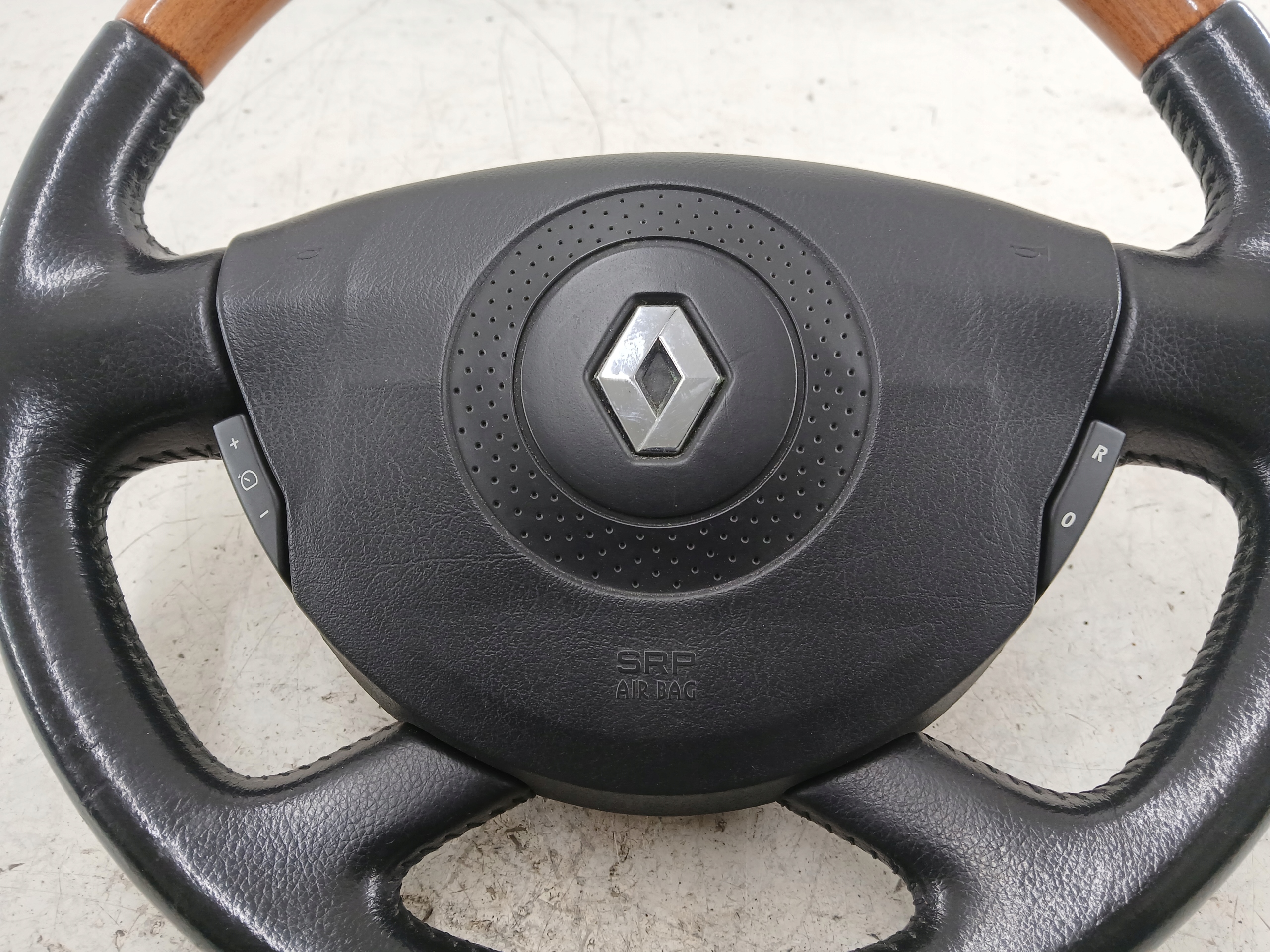 RENAULT VEL SATIS LAGUNA II lenkrad Holzerne Leder MULTIFUNKCJA LADNA