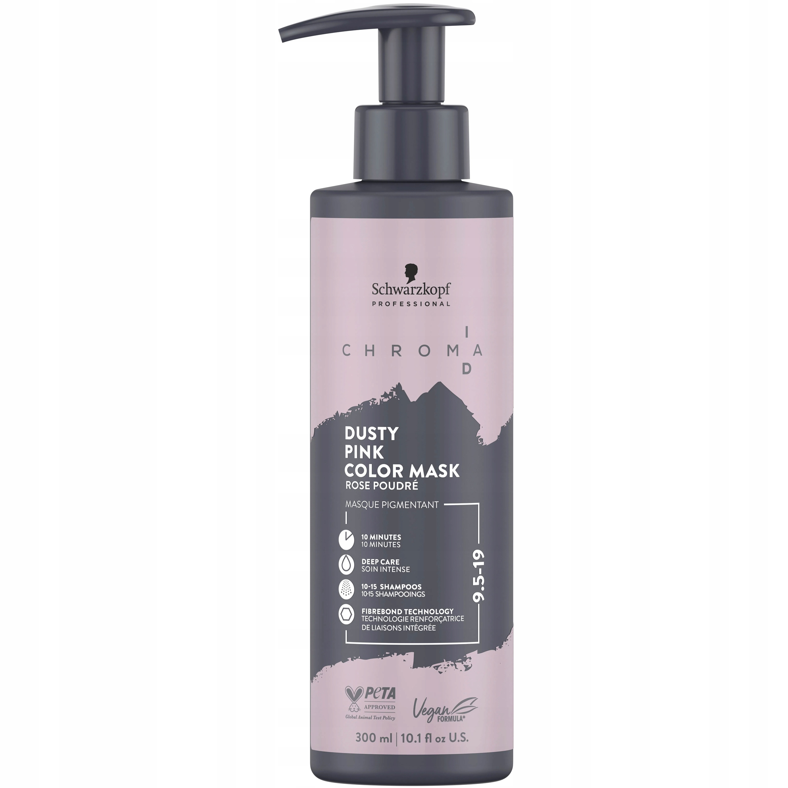 Tónovací maska na vlasy Schwarzkopf Chroma ID 9.5-19 300ml Dusty Pink